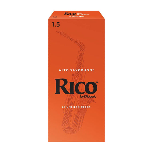 Rico by D'Addario Alto Saxophone Reeds B25 1.5