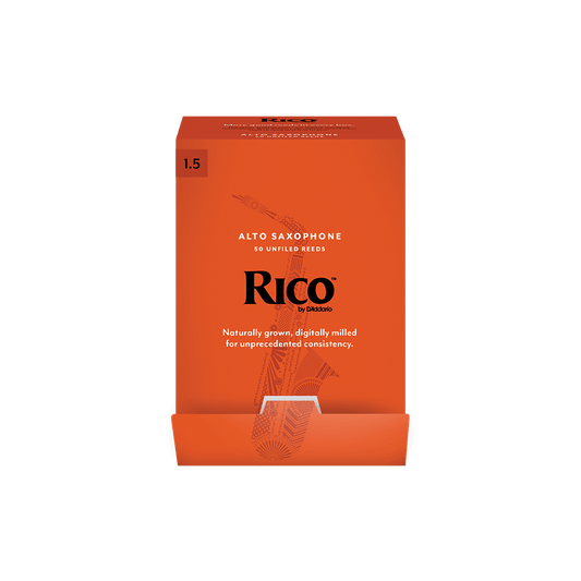 Rico Alto Saxophone Reeds #1.5 - 50 Pack