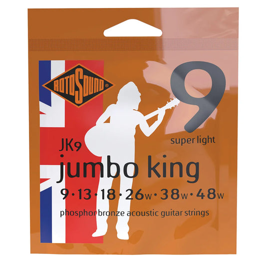 Rotosound Jumbo King Phosphor Bronze Acoustic Guitar String Set 9-48 [RJK9]