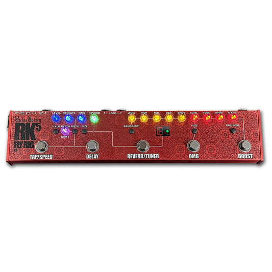 Tech 21 Richie Kotzen FlyRig 5 Version 3 RK5V3 Multi Effects Pedal with Boost, OMG Overdrive, SansAmp, Reverb, Delay, and Tuner