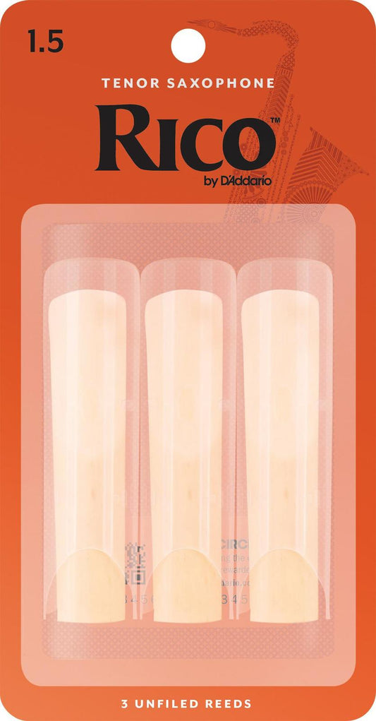 Rico Tenor Sax Reeds, Strength 1.5, 3-pack