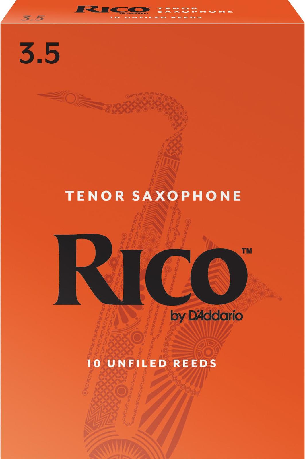 Rico Tenor Sax Reeds, Strength 3.5, 10-pack