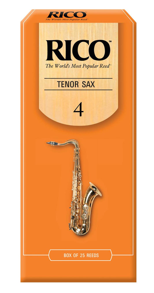 Rico Tenor Sax Reeds, Strength 4.0, 25-pack