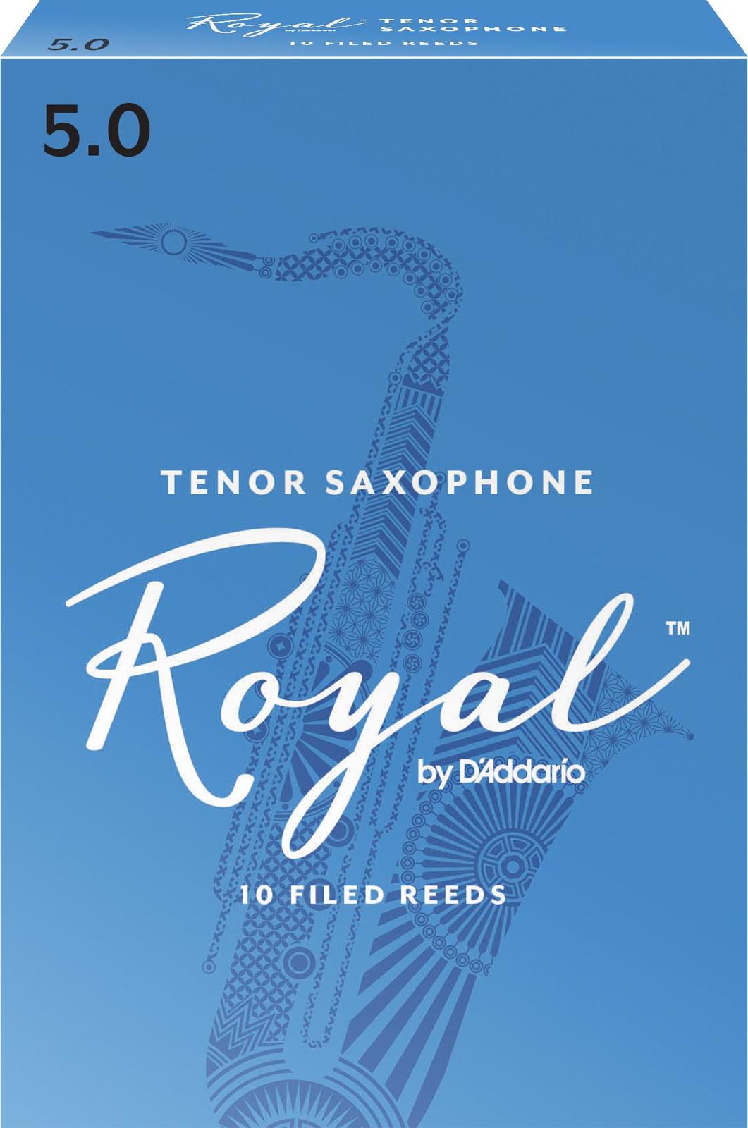 Rico Tenor Sax Reeds, Strength 5.0, 10-pack