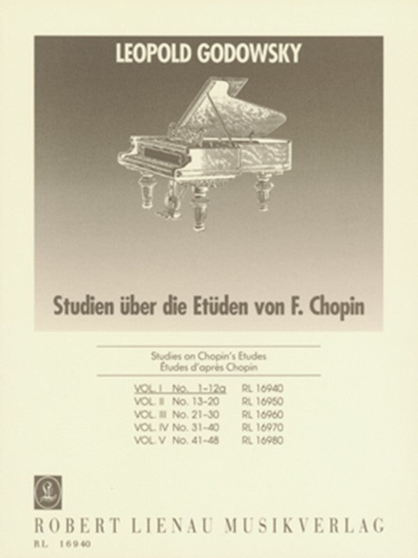 Godowsky - Studies On Chopin Etudes Book 1 No 1-12A (Softcover Book)