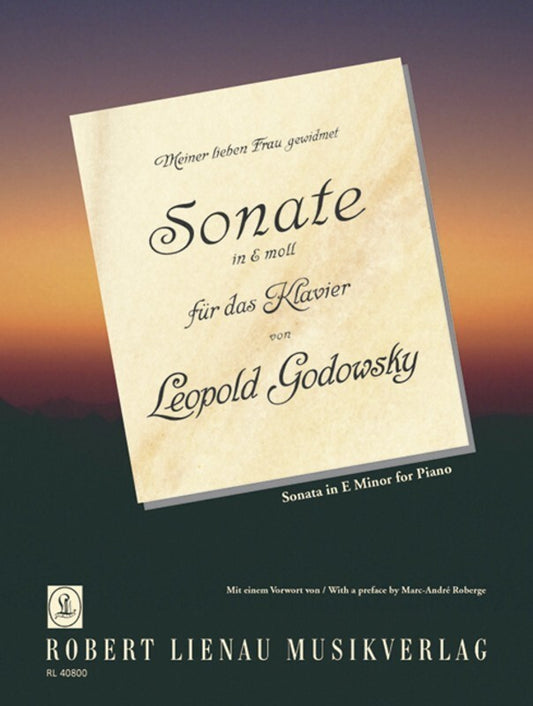 Godowsky - Sonata E Minor Piano (Softcover Book)