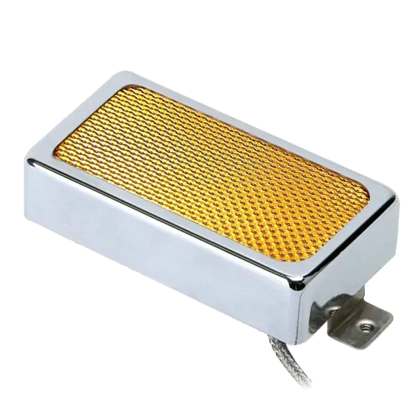 Roswell Humbucker Gold Foil Pickup with Alnico V Magnets - Chrome