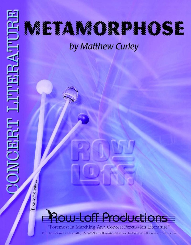 Curley - Metamorphose For Percussion Ensemble Sc/Pts (Row-Loff Productions)