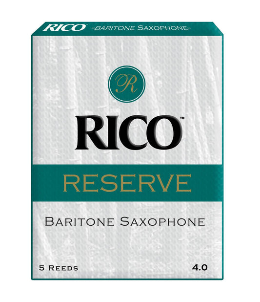 Rico Reserve Baritone Sax Reeds, Strength 4.0, 5-pack
