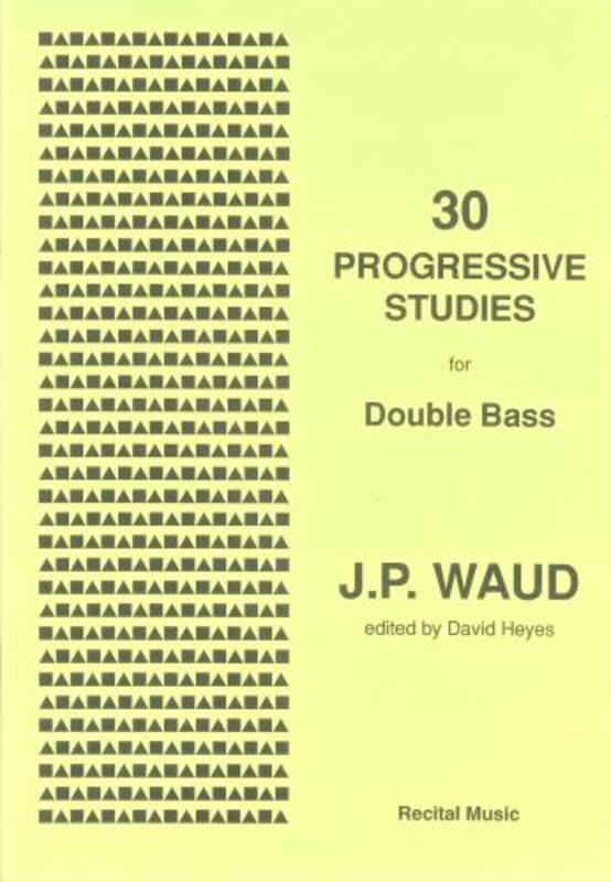 Waud - 30 Progressive Studies For Double Bass (Softcover Book)
