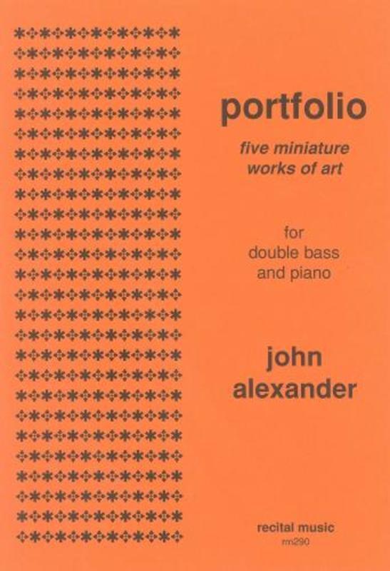 Portfolio 5 Miniature Works Of Art Double Bass/Piano (Softcover Book)