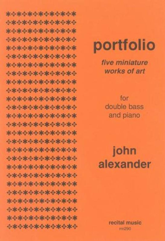 Portfolio 5 Miniature Works Of Art Double Bass/Piano (Softcover Book)