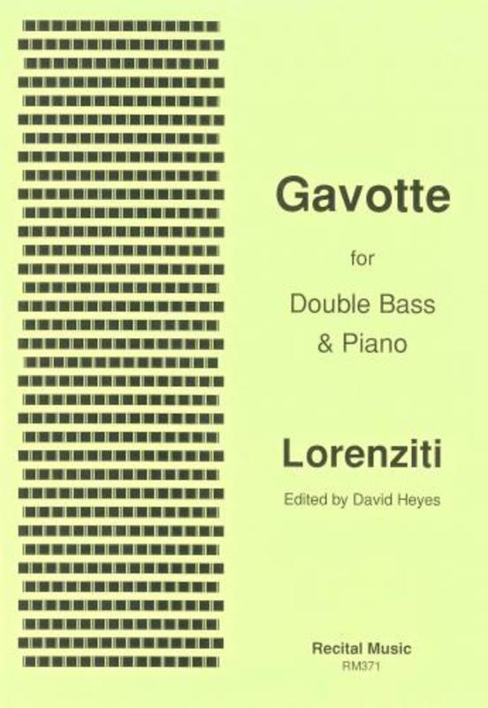 Lorenziti - Gavotte Double Bass/Piano (Softcover Book)