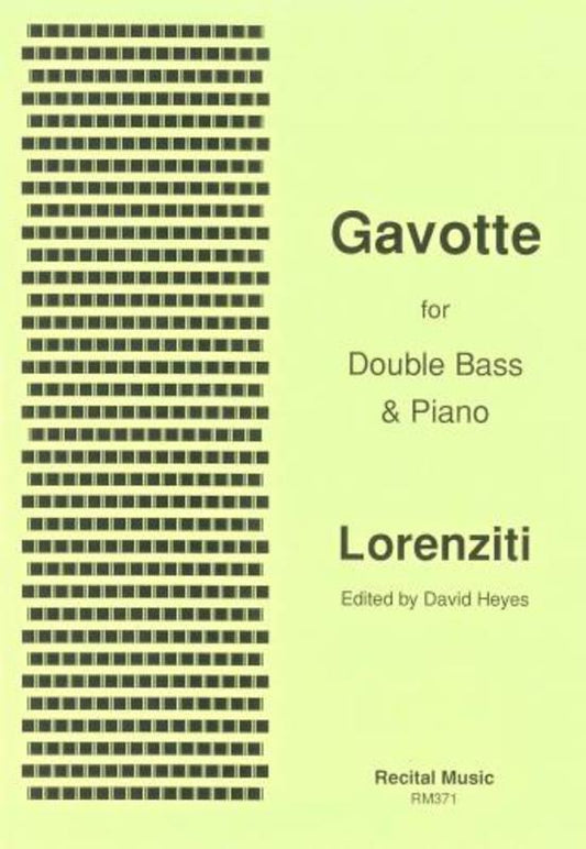 Lorenziti - Gavotte Double Bass/Piano (Softcover Book)