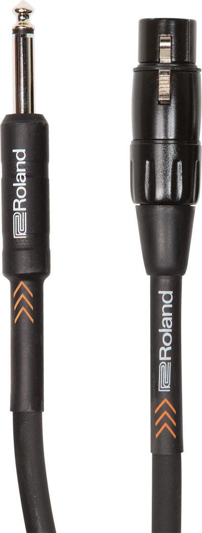 ROLAND RMC-B20-HIZ - 20ft XLR to 1/4" Jack High-Impedance Mic Cable, Black Series — view 2