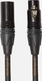 ROLAND RMC-G3 Gold Series 3ft Microphone Cable - Balanced with Neutrik XLR Connectors