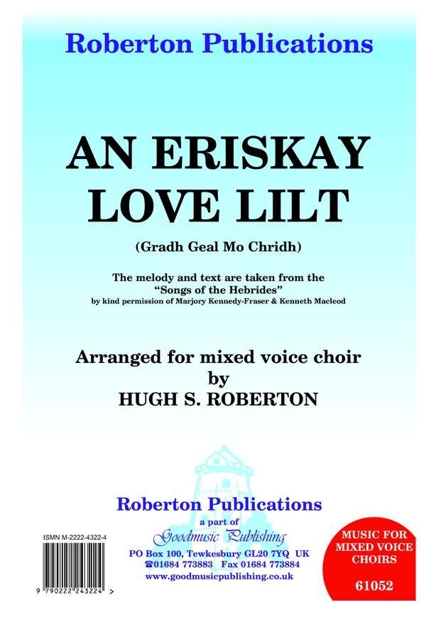 An Eriskay Love Lilt SATB/Piano by Hugh S. Roberton
