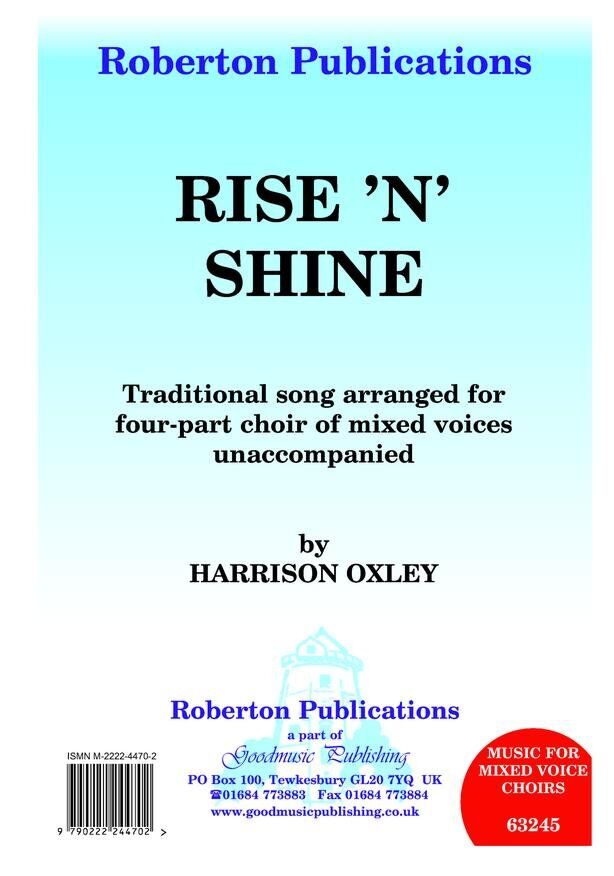Rise n Shine SATB A Cappella by Harrison Oxley - Roberton Publications