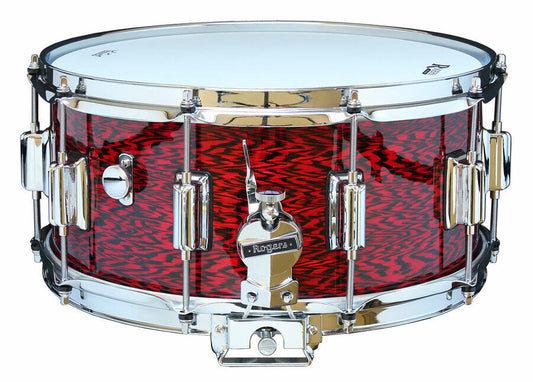 Rogers Dyna-Sonic Beavertail Snare Drum Red Onyx 14 x 6.5" Model No. 37RO