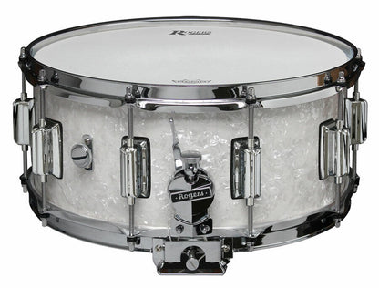 Rogers Dyna-Sonic Beavertail Snare Drum - 14" x 6.5" White Marine Pearl Model No. 37WMP