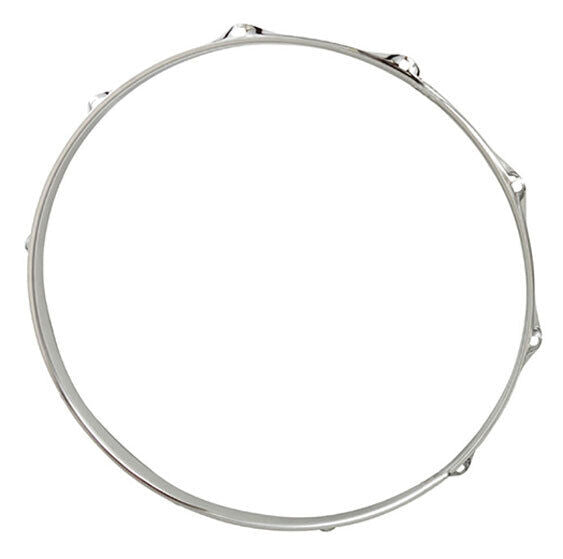 Rogers Dyna-Sonic 14" 10 Lug Batter-Side Snare Drum Hoop - 1.6mm Steel, Triple-Flange Design — view 2