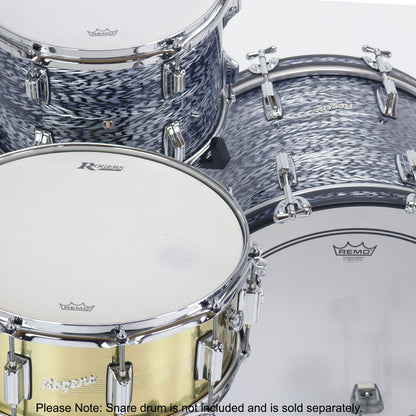 Rogers CLEO-0320HX Cleveland Series 3-Piece Drum Kit, Sky Blue Onyx, 14" x 20" Bass Drum, 14" x 14" Floor Tom, 8" x 12" Tom Tom — view 6