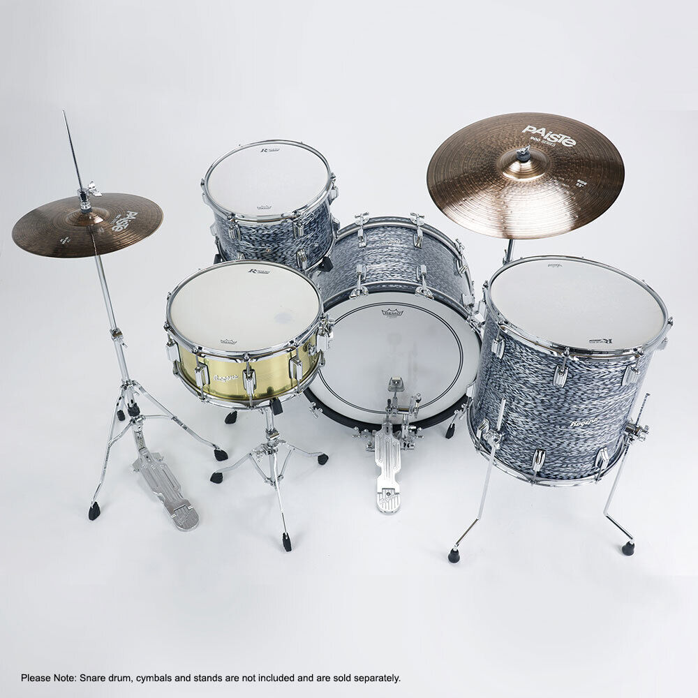 Rogers CLEO-0320HX Cleveland Series 3-Piece Drum Kit, Sky Blue Onyx, 14" x 20" Bass Drum, 14" x 14" Floor Tom, 8" x 12" Tom Tom — view 4