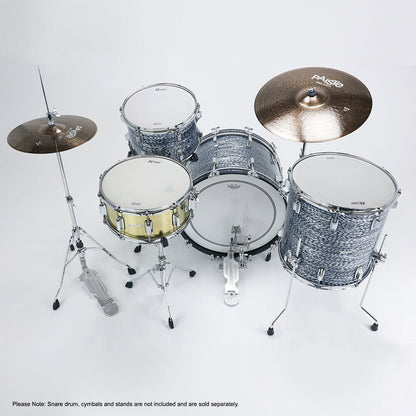 Rogers CLEO-0320HX Cleveland Series 3-Piece Drum Kit, Sky Blue Onyx, 14" x 20" Bass Drum, 14" x 14" Floor Tom, 8" x 12" Tom Tom — view 4