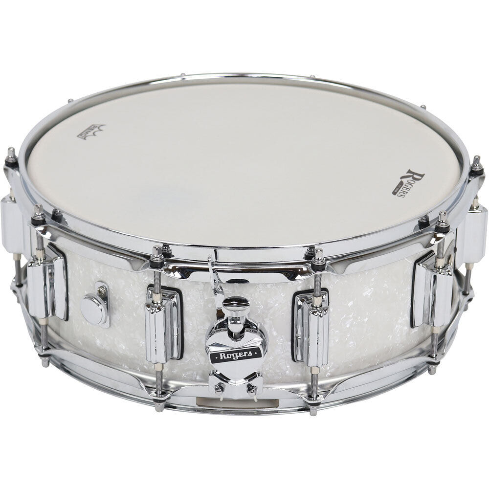 Rogers SuperTen Wood Series Snare Drum - White Marine Pearl Finish - 14 x 5" - Model No 36-WMP