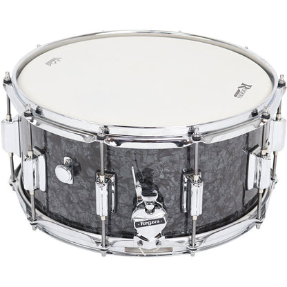 Rogers SuperTen Wood Series Snare Drum, Black Pearl Finish, 14 x 6.5", Model No: 37-BP