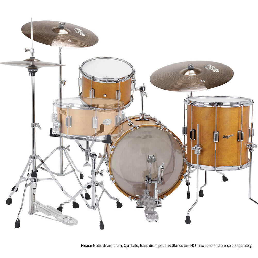 Rogers TWR-0318HXSFWS Tower Series 3-Piece Drum Kit in Satin Fruitwood Stain — view 4
