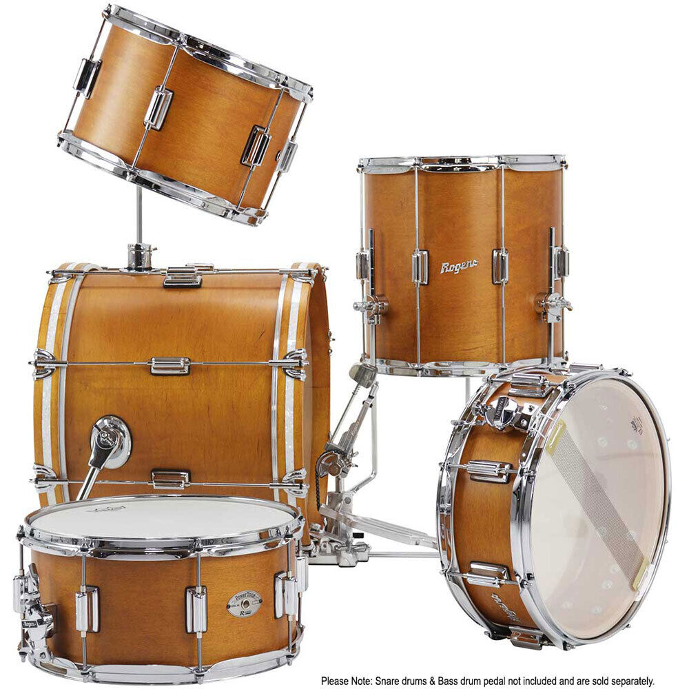 Rogers TWR-0318HXSFWS Tower Series 3-Piece Drum Kit in Satin Fruitwood Stain — view 6