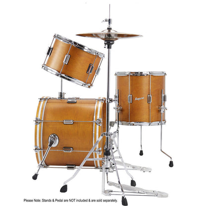 Rogers TWR-0318HXSFWS Tower Series 3-Piece Drum Kit in Satin Fruitwood Stain — view 3