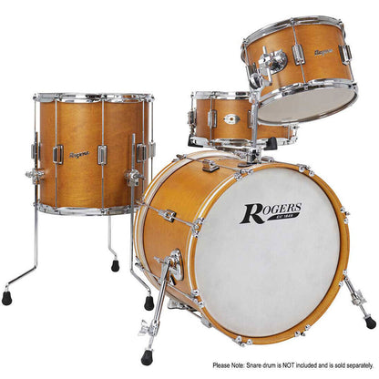 Rogers TWR-0318HXSFWS Tower Series 3-Piece Drum Kit in Satin Fruitwood Stain — view 2
