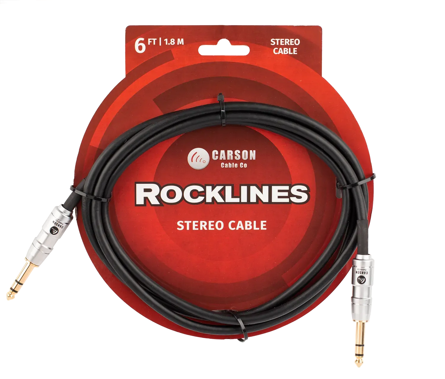 Carson Cable Co Rocklines 6 ft Stereo Instrument/Audio Cable