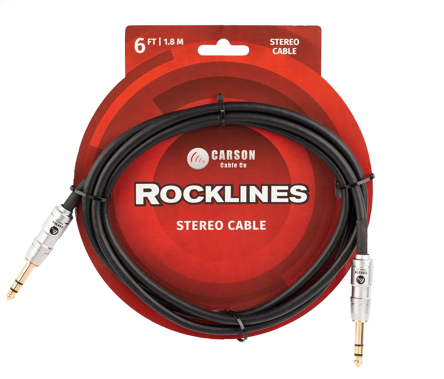Carson Cable Co Rocklines 6 ft Stereo Instrument/Audio Cable