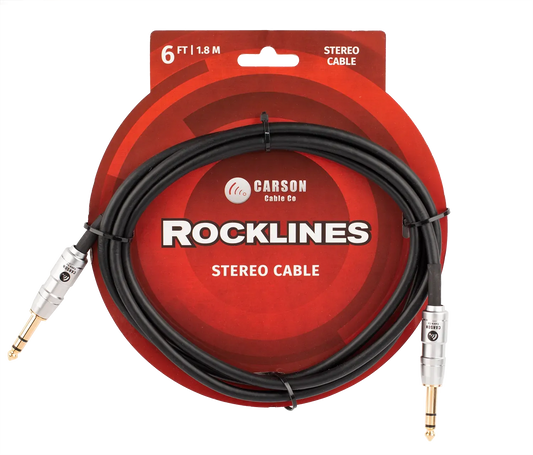 Carson Cable Co Rocklines 6 ft Stereo Instrument/Audio Cable