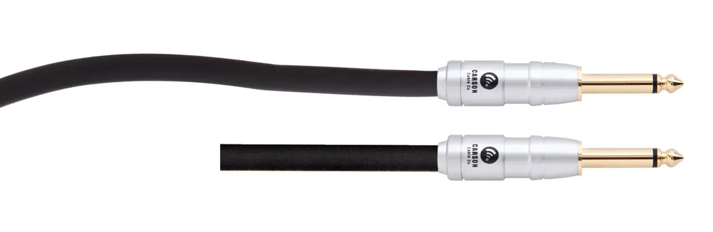 Carson Cable Co Rocklines 20ft Noiseless Guitar Cable with Straight Jacks — view 2