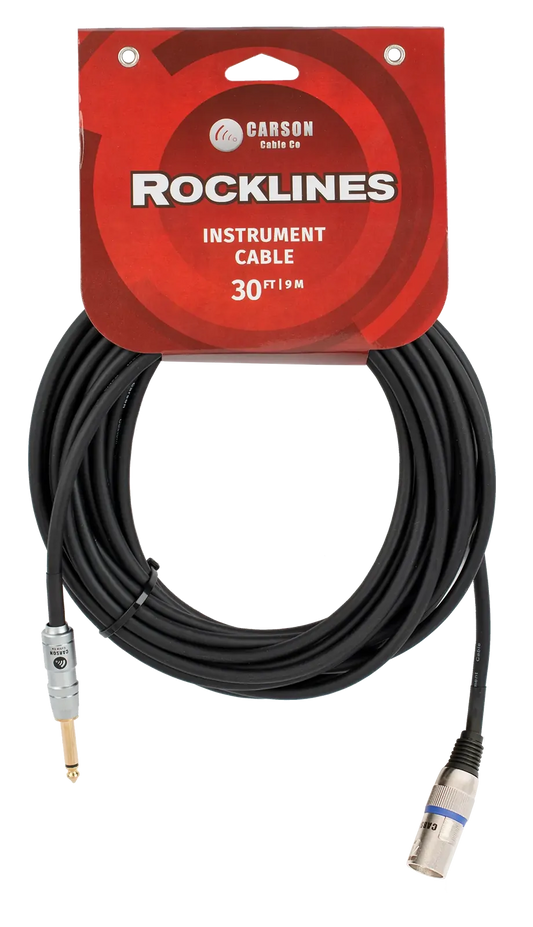 Carson Cable Co Rocklines 30 ft Microphone/Audio Cable XLR(M)-Jack