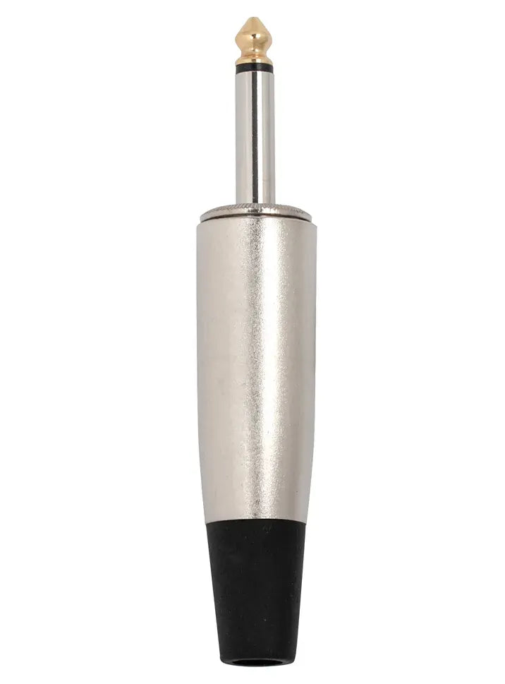 Carson Cable Co Rock Plug Mono 6.3mm Nickel Plated 19mm Barrel Jack Plug