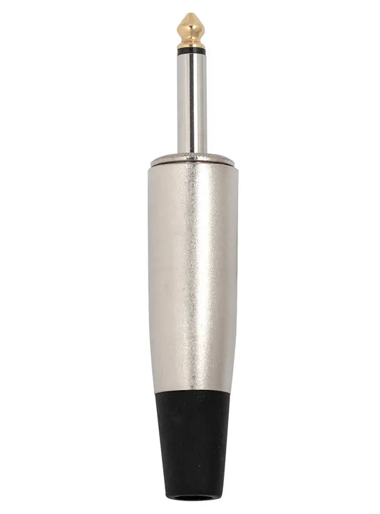 Carson Cable Co Rock Plug Mono 6.3mm Nickel Plated 19mm Barrel Jack Plug