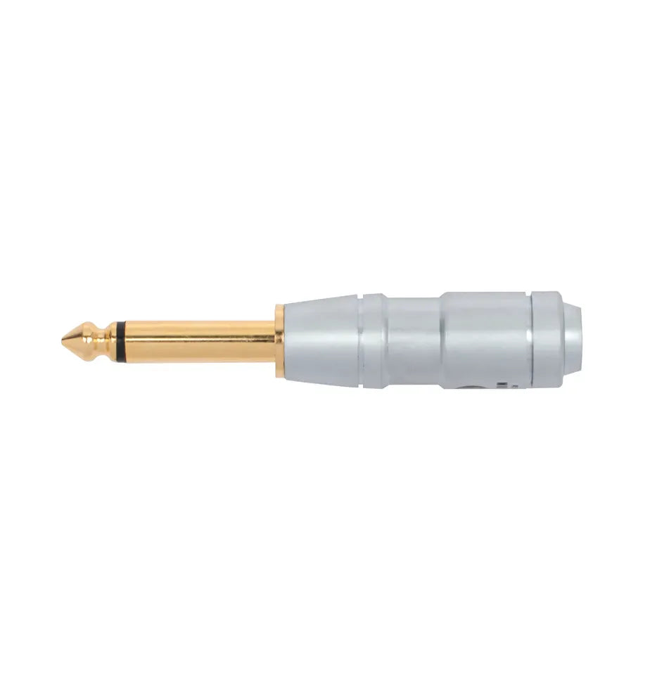 Carson Cable Co Rock Plug Mono 6.3mm Gold Shaft Satin Finish
