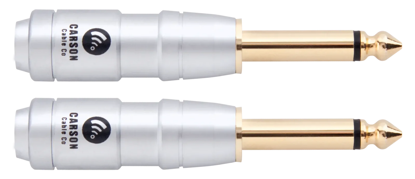 Carson Cable Co Rock Plug Mono 6.3mm Gold Shaft Satin Q/P02