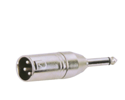 CARSON - Rock Plugs Adaptor / Lead Coupler XLR Male - 6.3 Mono Male Plug