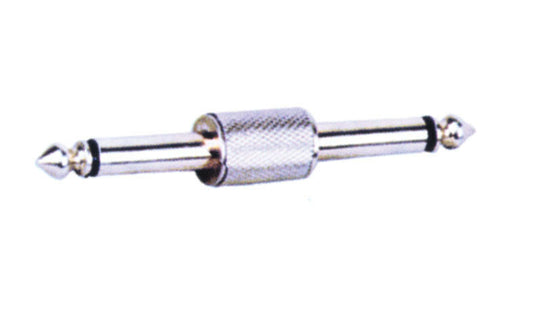CARSON - Rock Plugs Adaptor / Lead Coupler  6.3 Mono Male - Male Chrome