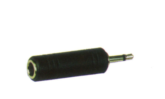CARSON - Rock Plugs Adaptor / Lead Coupler  3.5 Mono Jack - 6.3 Mono Socket