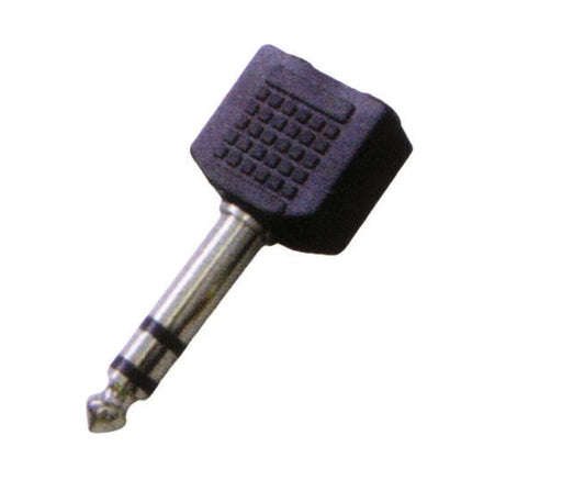 CARSON - Rock Plugs Adaptor  6.3 Stereo Jack to 2 x 3.5 Stereo Sockets