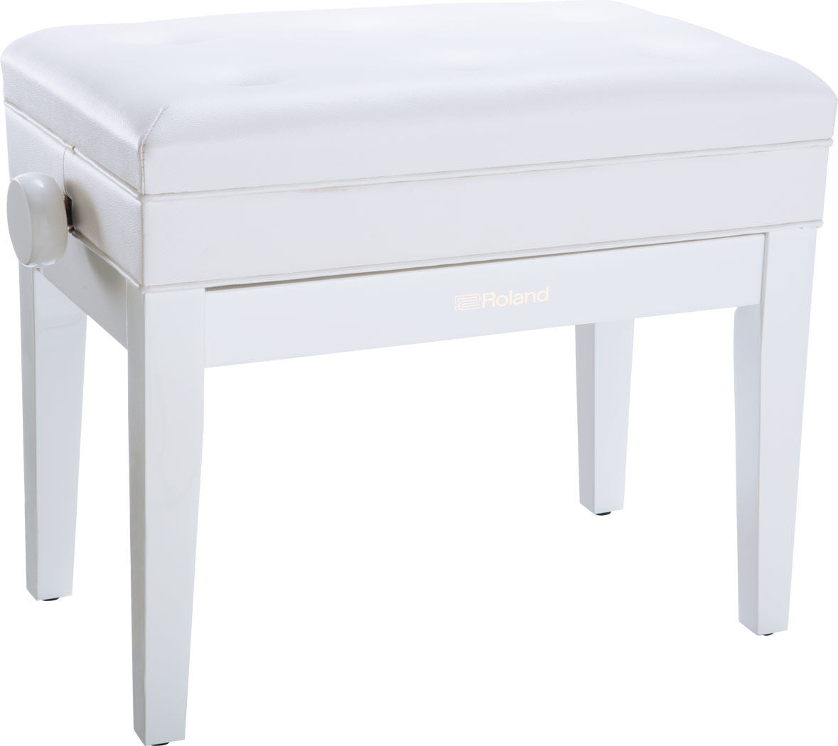 Roland RPB-400 Adjustable Piano Bench - Solid Wood, Cushioned Seat, Rosewood Finish, Storage Compartment for Sheet Music — view 3