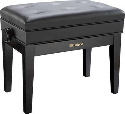 ROLAND RPB-400 Adjustable Piano Bench - White, Solid Wood, Cushioned Top, Storage Compartment, Height Adjustable — view 2