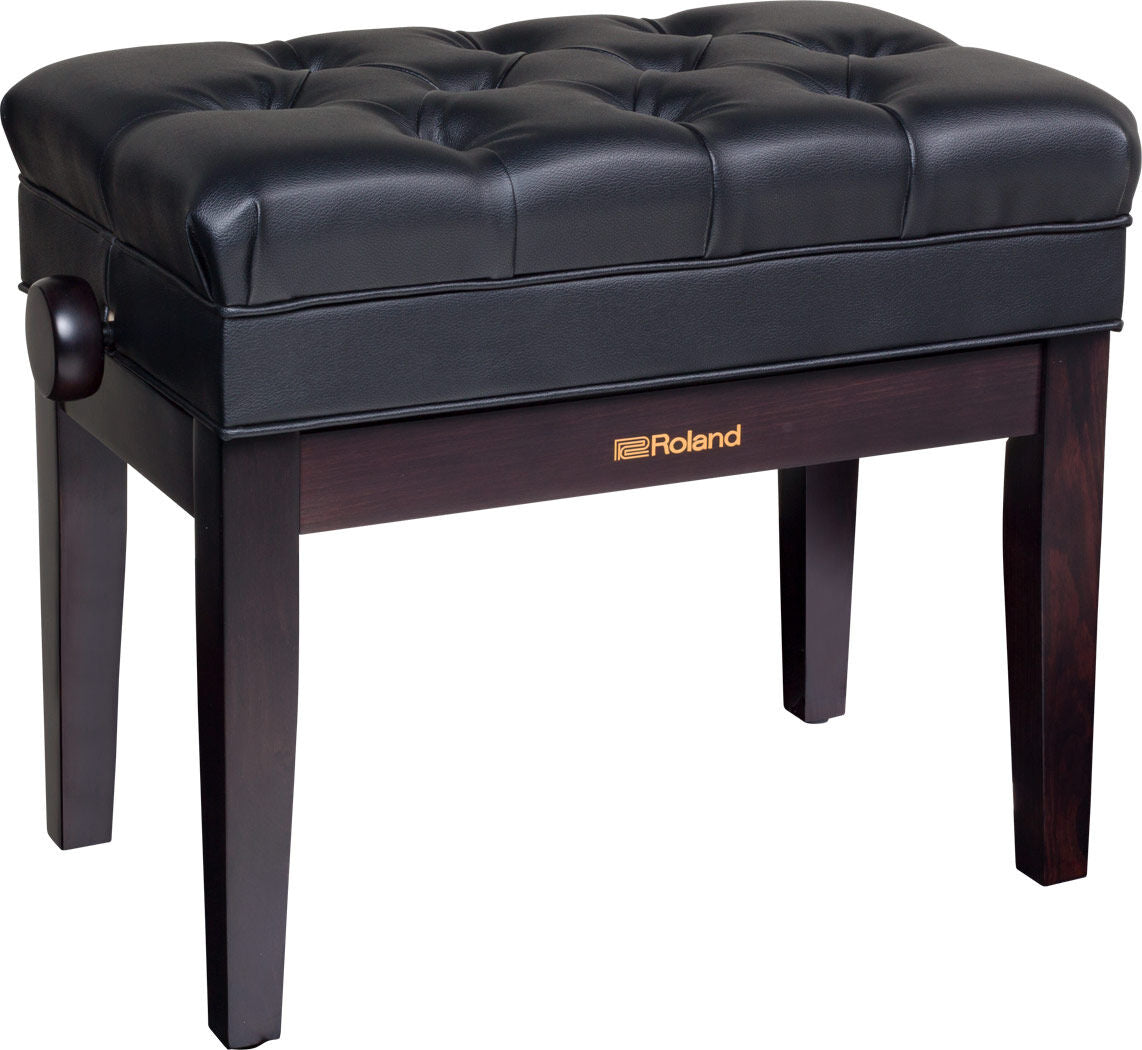 ROLAND RPB-500PE Adjustable Piano Bench - Polished Ebony Finish, Cushioned Seat, Solid Wood Construction — view 4
